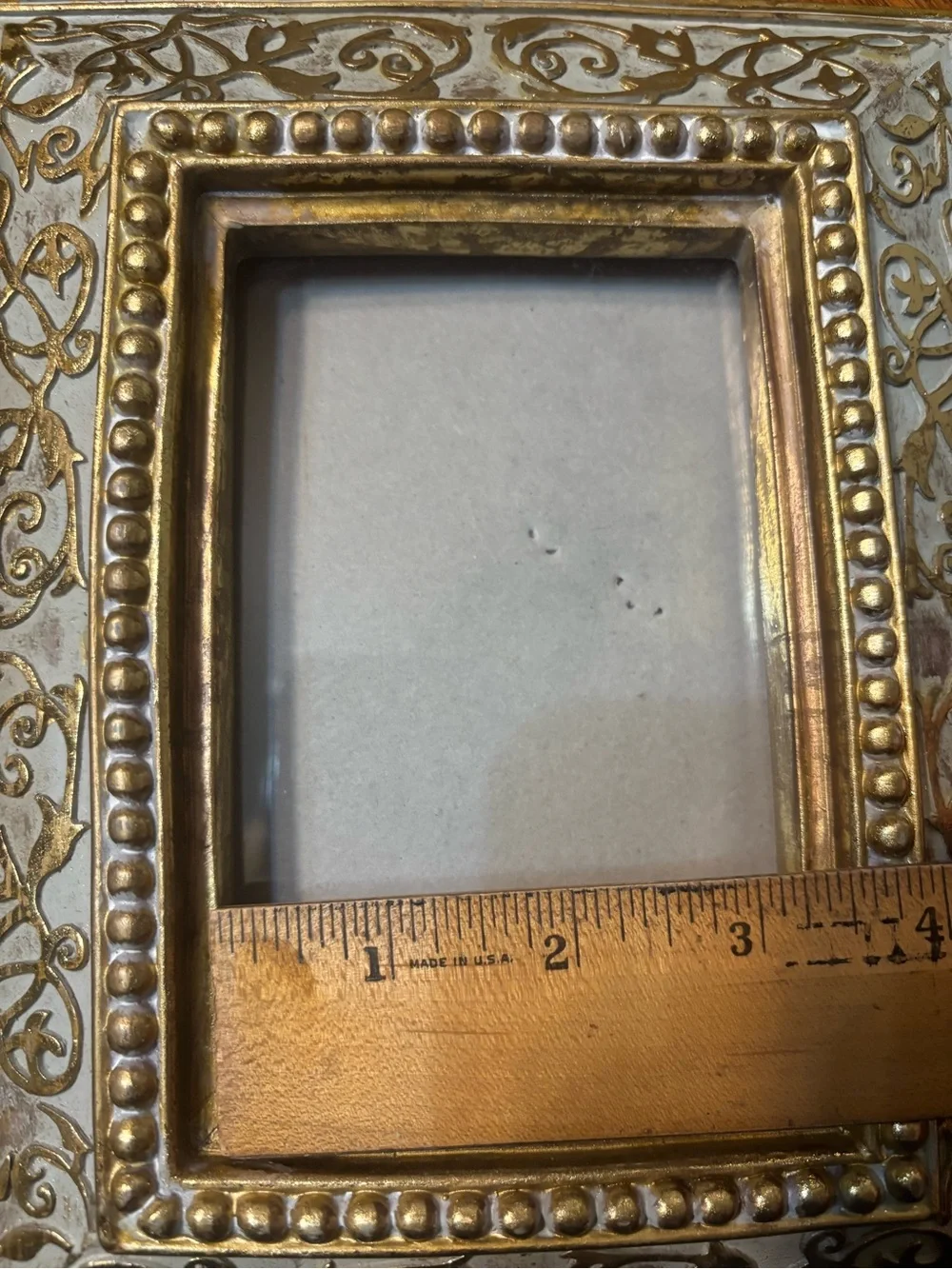 Ornate Two-Tone Gold Decorative Picture Frame